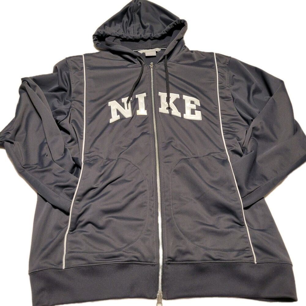 Nike  Dark Gray Full Zip Hoodie  Men's Jacket  Size XL